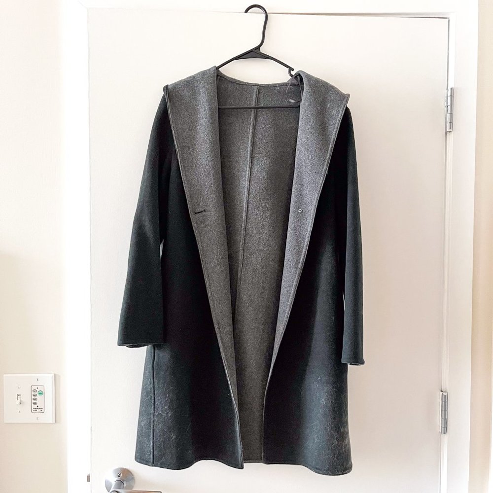 NEW Uniqlo Coat with Hood (Forest Green/Small)